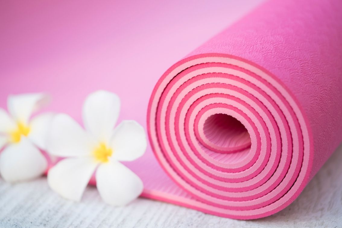 Pink Floral Yoga Mats